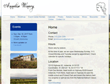 Tablet Screenshot of annelisewinery.com